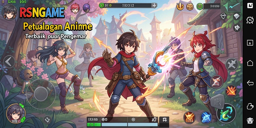 Menampilkan gameplay seru dan karakter Anime favorit.