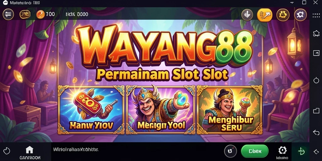 Screenshot WAYANG88 menampilkan gameplay Slot yang seru dan berwarna-warni.